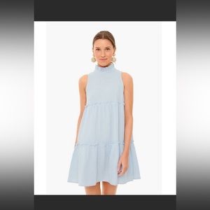 Pomander Place Tuckernuck Light Blue Lightweight Gauze Morgan Dress Ruffle XL